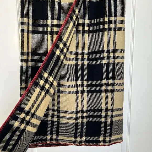 Vtg Ralph Lauren Country Wool Wrap Plaid Skirt Womens Sz 8 USA Old Money Preppy - Picture 5 of 13